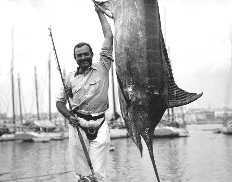 Ernest Hemingway, un pescar pasionat